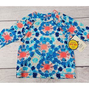 NWT Tucker & Tate Girls Toddler Swim Top UPF 50‎ Size 4T